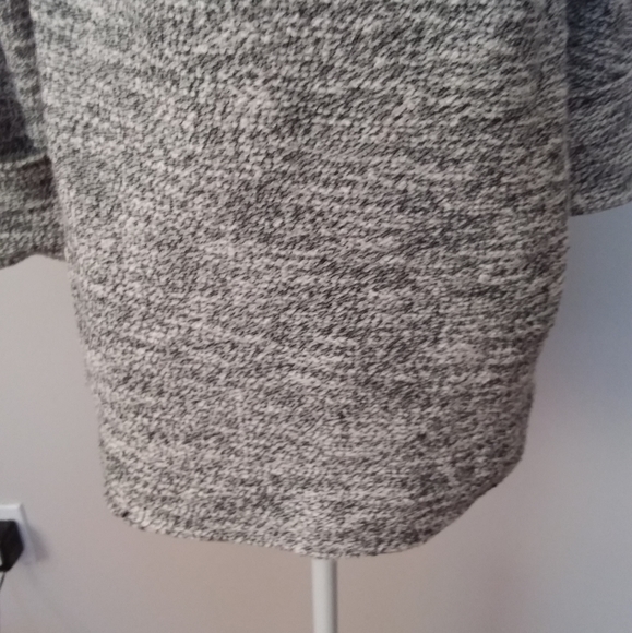 Merona Black and White Bulkie Marbled Sweater w/Large Cowl Collar - Picture 5 of 13